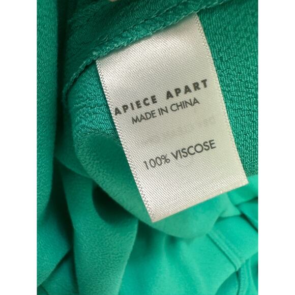 Apiece Apart green sleeveless midi party dress size 0 - Picture 4 of 13